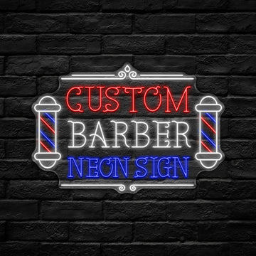 Custom Barber LED Neon Sign - HexaGara