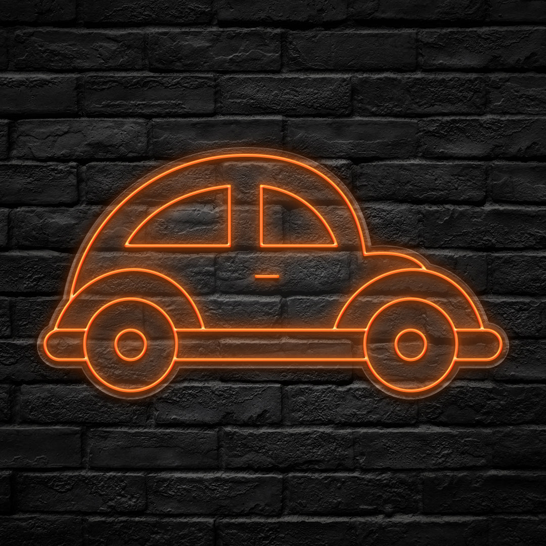 Beetle Car LED Neon Sign