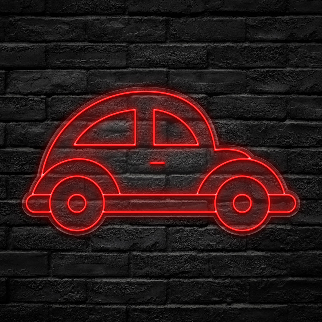 Beetle Car LED Neon Sign - HexaGara