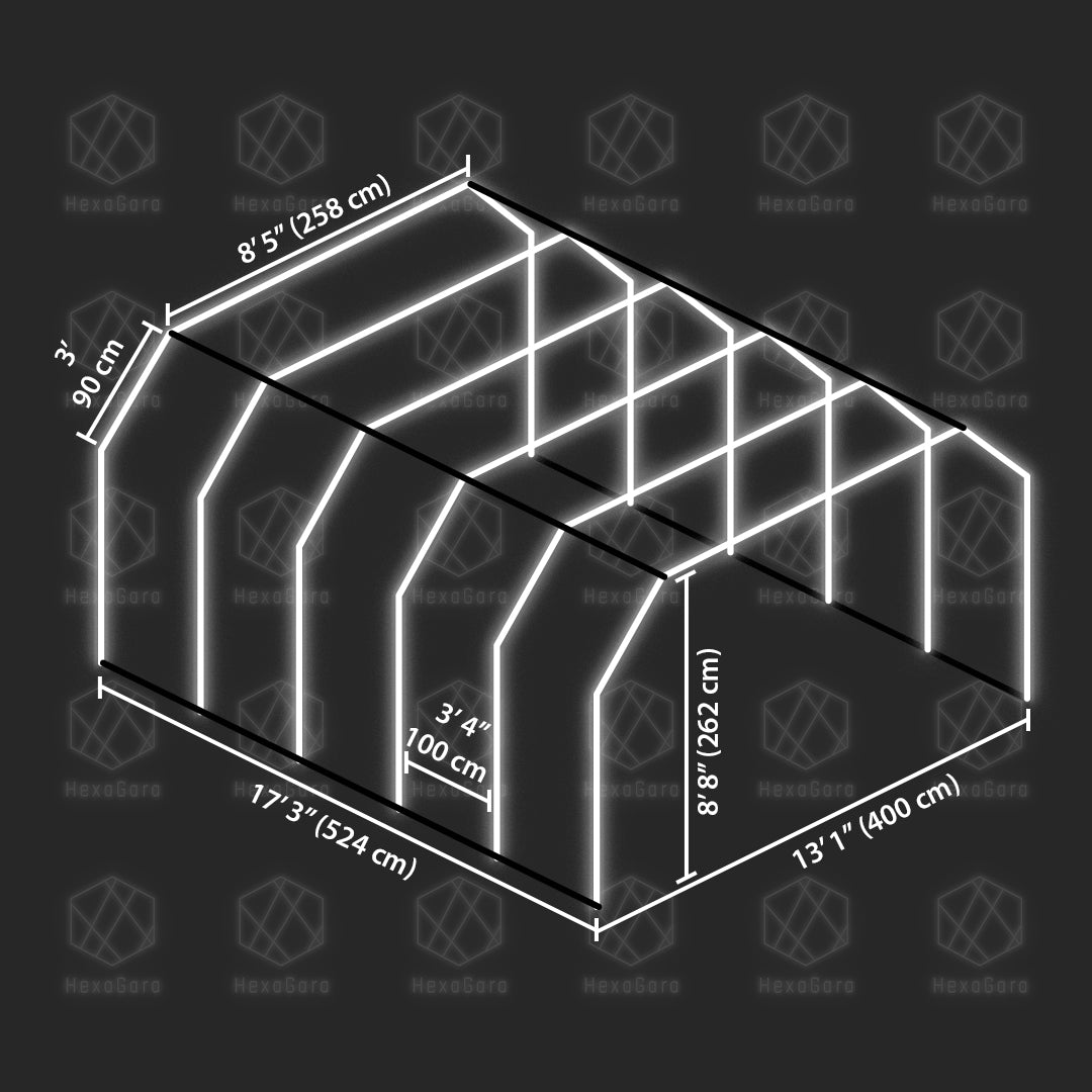 Light Tunnel (40mm) for Car Detailing, Garages