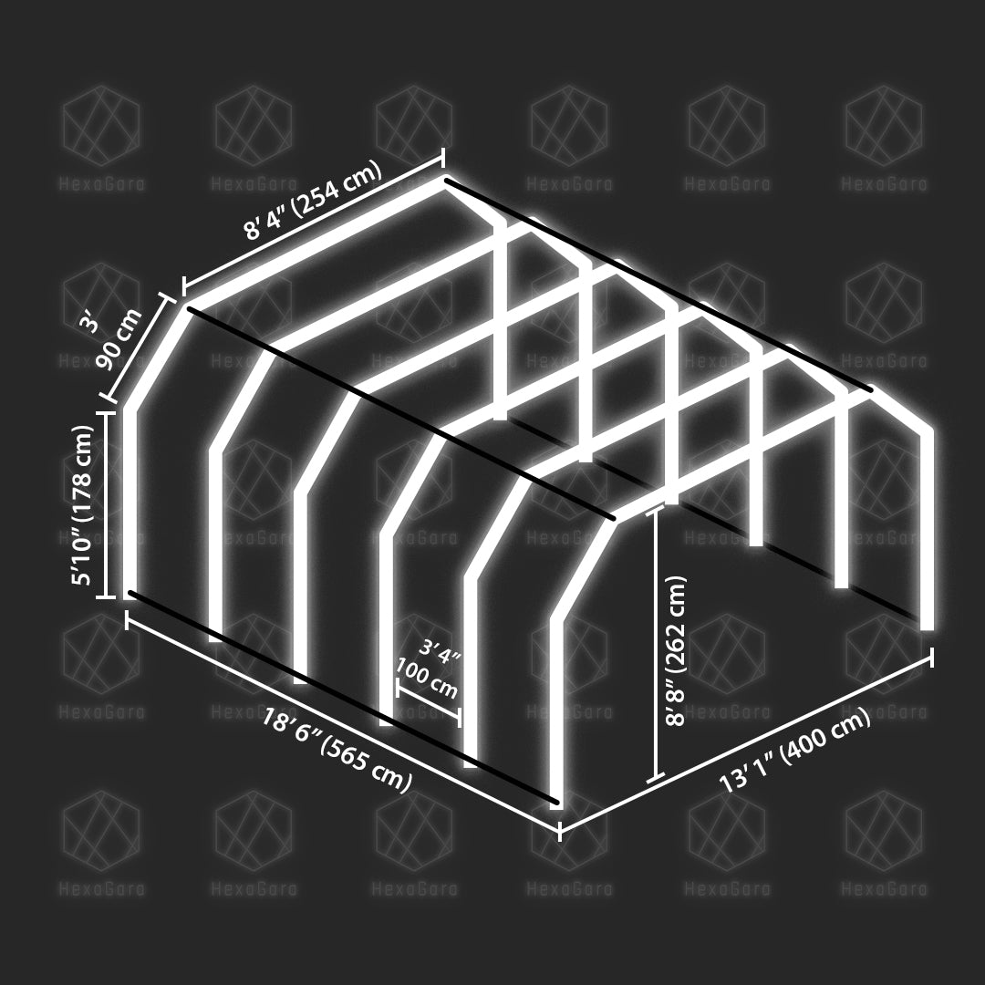 Light Tunnel (100mm) for Garages, Car Detailing Shops