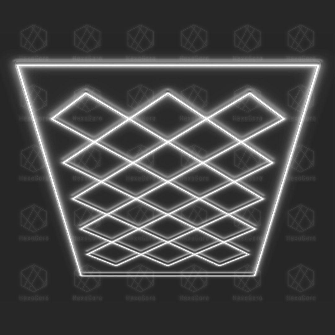 Diamond Lights Grid - 23 Diamonds with Border - HexaGara