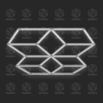 Geometric Lights Grid - 10 Diamonds (7' x 6'/ 2.2M x 1.9M)