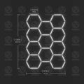 Hexagonal Lights Grid - 11 Hex - HexaGara