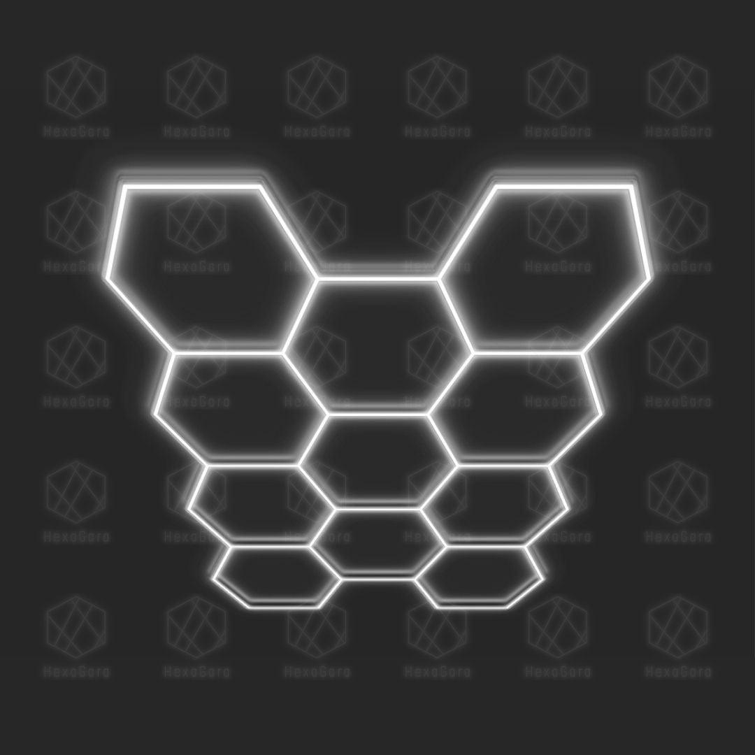 Hexagonal Lights Grid - 11 Hex - HexaGara