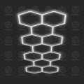 Hexagonal Lights Grid - 11 Hex - Long - HexaGara