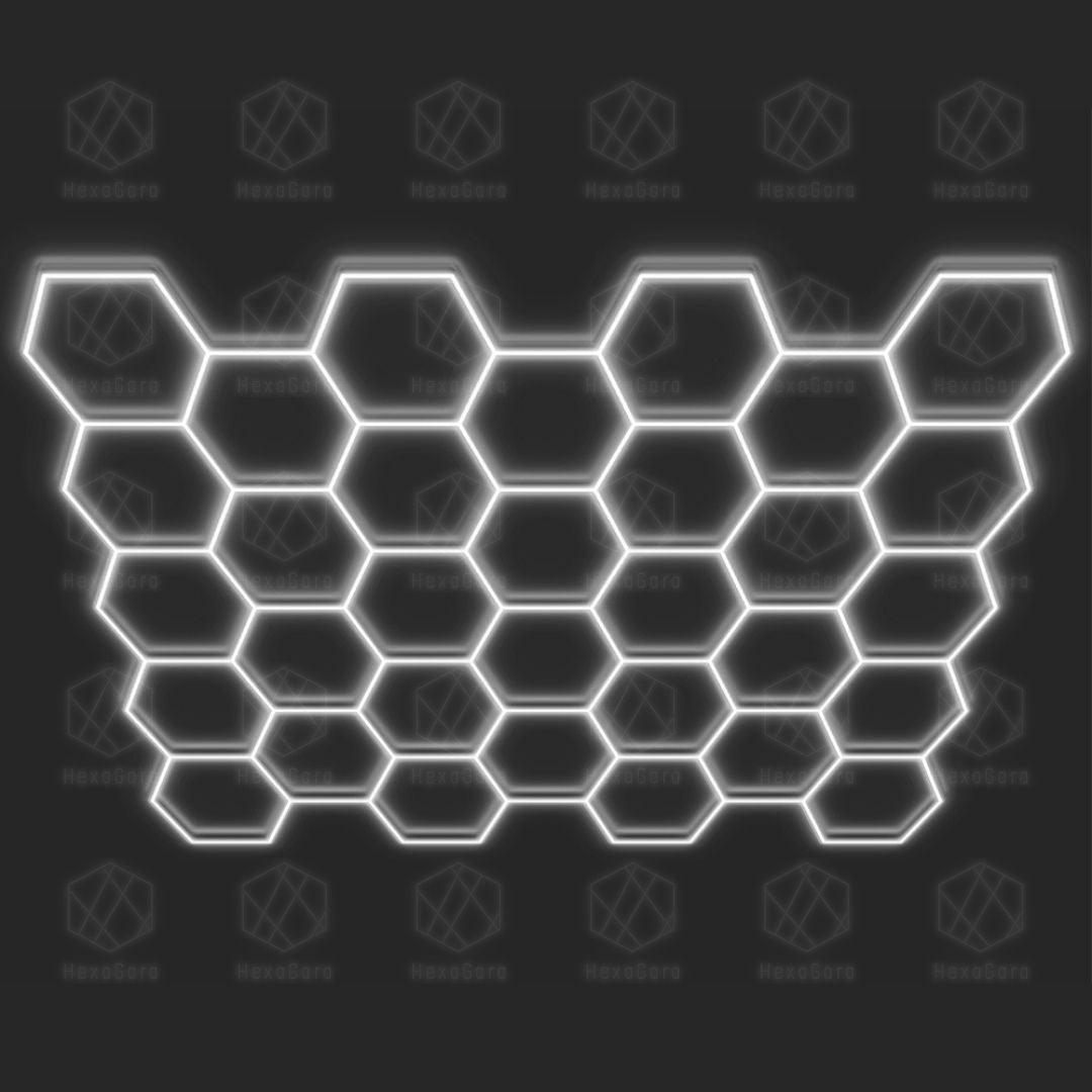 Hexagonal Lights Grid - 32 Hex - HexaGara