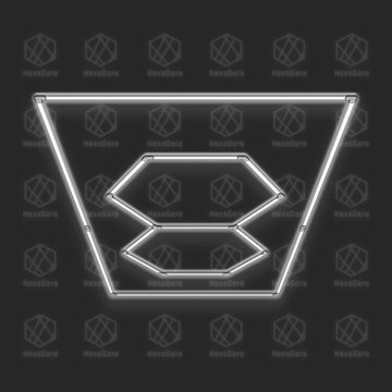Hexagon Lights Grid - 2 Hexagon with Border (8' x 4'/ 1.2M x 2.4M)
