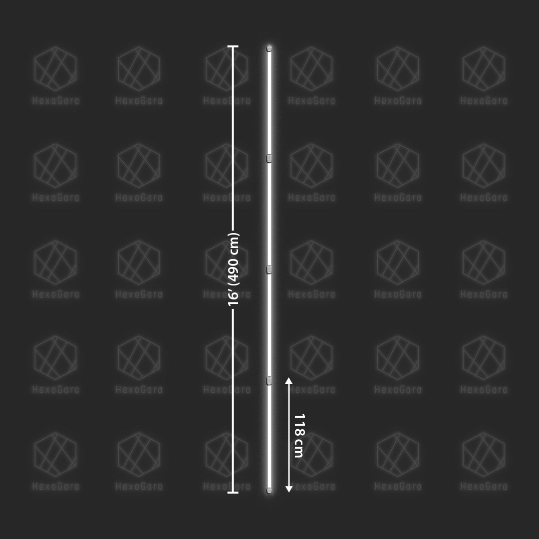Modern Linear LED Lights - Thin, Modular & Linkable (16ft / 4.9m)
