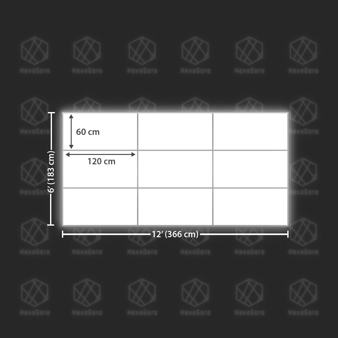 LED Ceiling Panel Light Box 3 x 3 (3.7M x 1.4M)