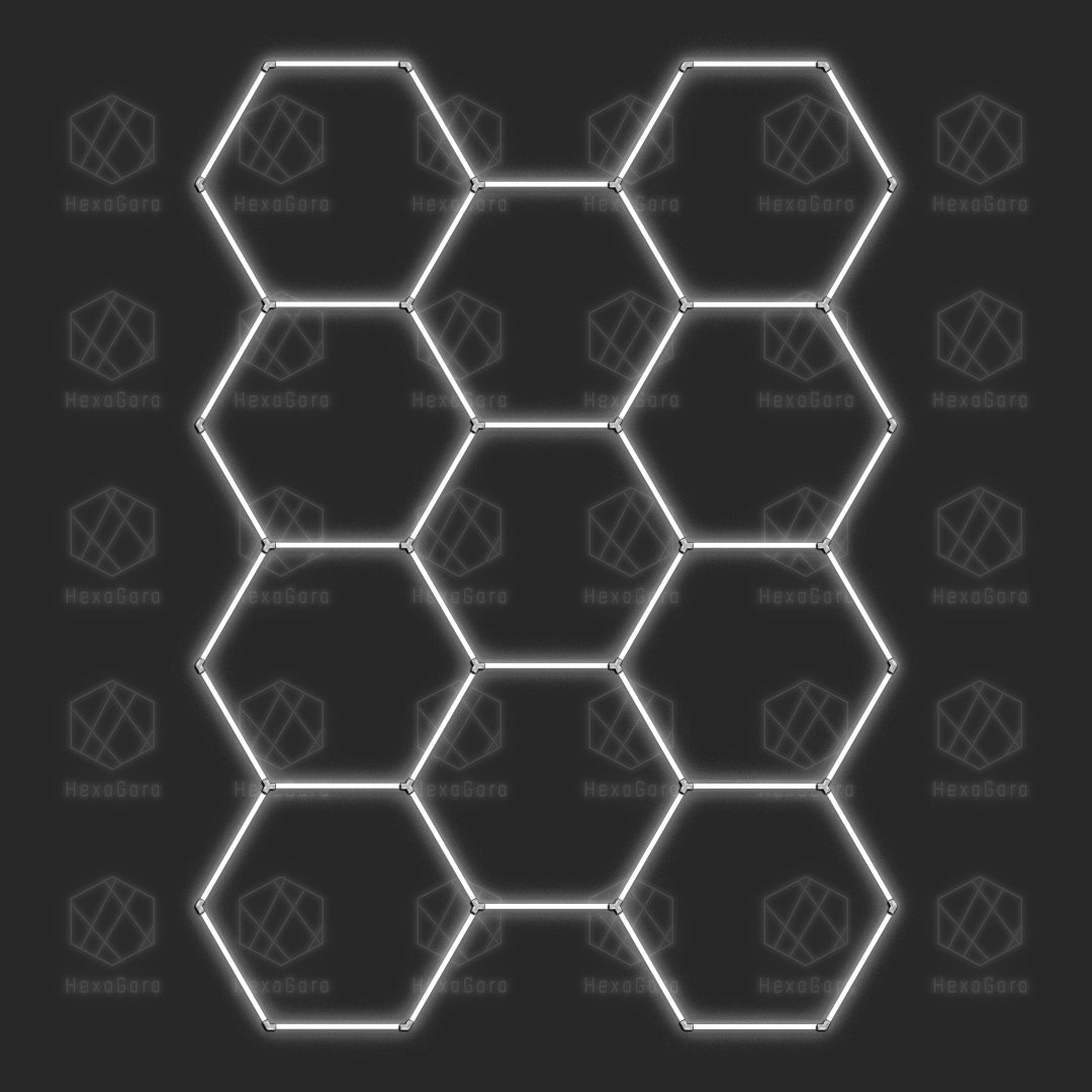 Large Hexagonal Lights (11 Hex) - 9.8'x13.6' (57cm Light Tubes)