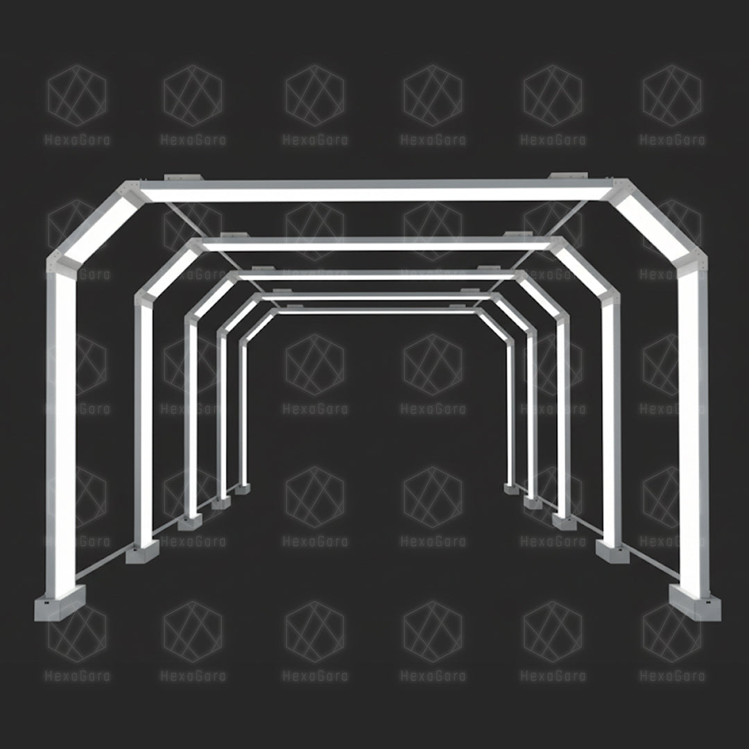 Light Tunnel (240mm) for Garages, Car Detailing Shops