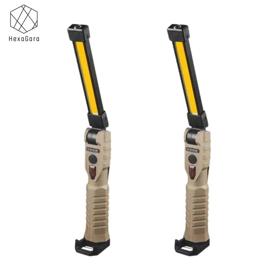 Portable Work Lights Foldable LED USB Stick Light W/ Magnet Heavy Duty - HexaGara