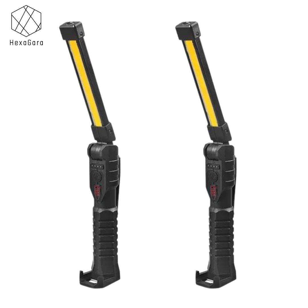 Portable Work Lights Foldable LED USB Stick Light W/ Magnet Heavy Duty - HexaGara