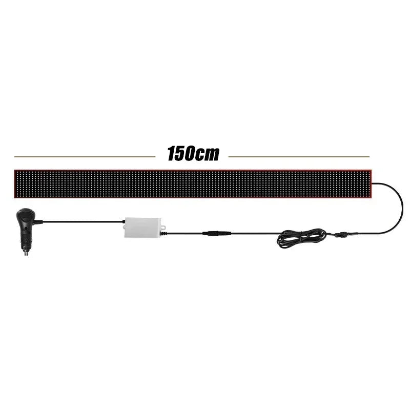 Devil Eyes Flexible Car LED Screen - Remote Control (Multiple Sizes) - HexaGara