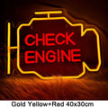 Check Engine LED Neon Sign - HexaGara