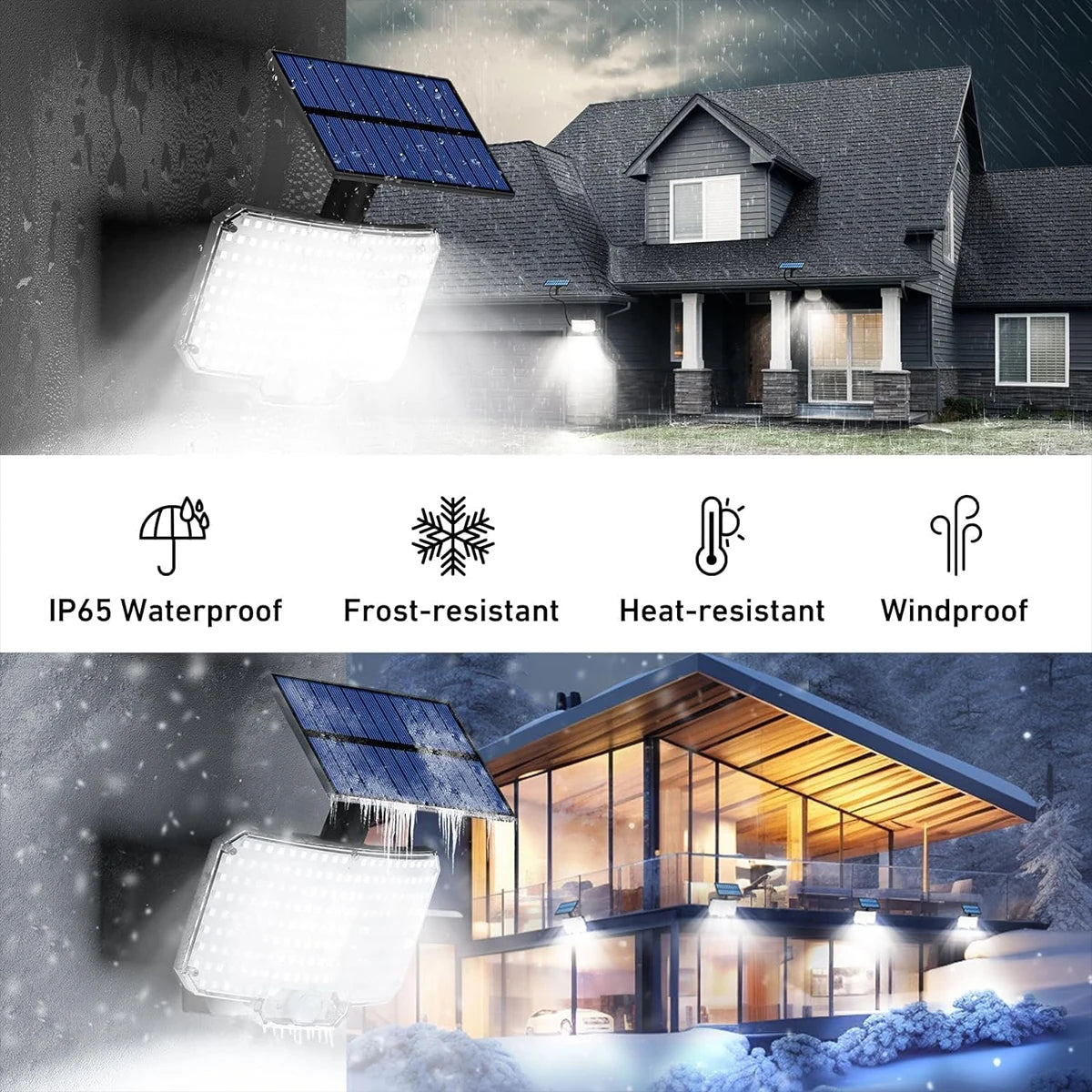 Motion Sensor Solar Flood Lights (234 LEDs) - HexaGara