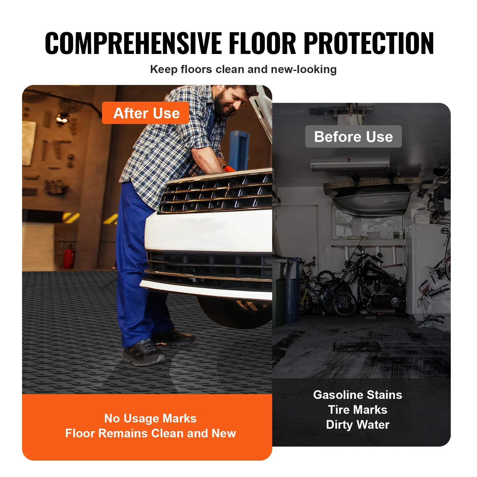 Diamond-Plate Interlocking Garage Floor Tiles (25/50 sq. ft. Packs)