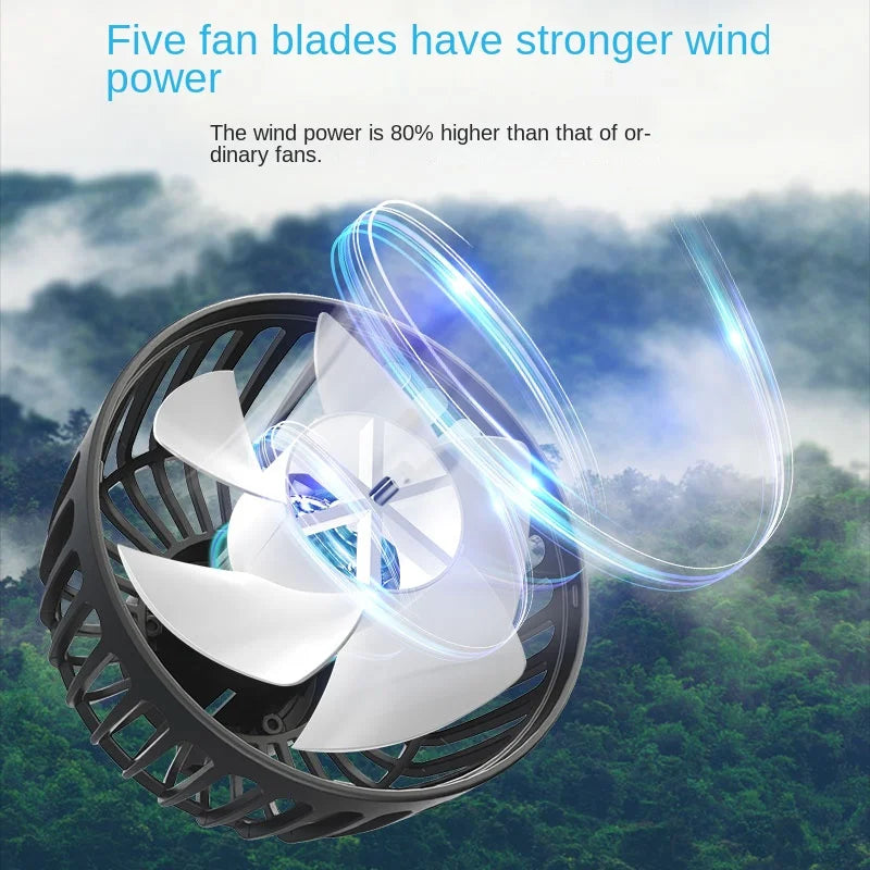 USB Dual-Head Car Cooling Fan