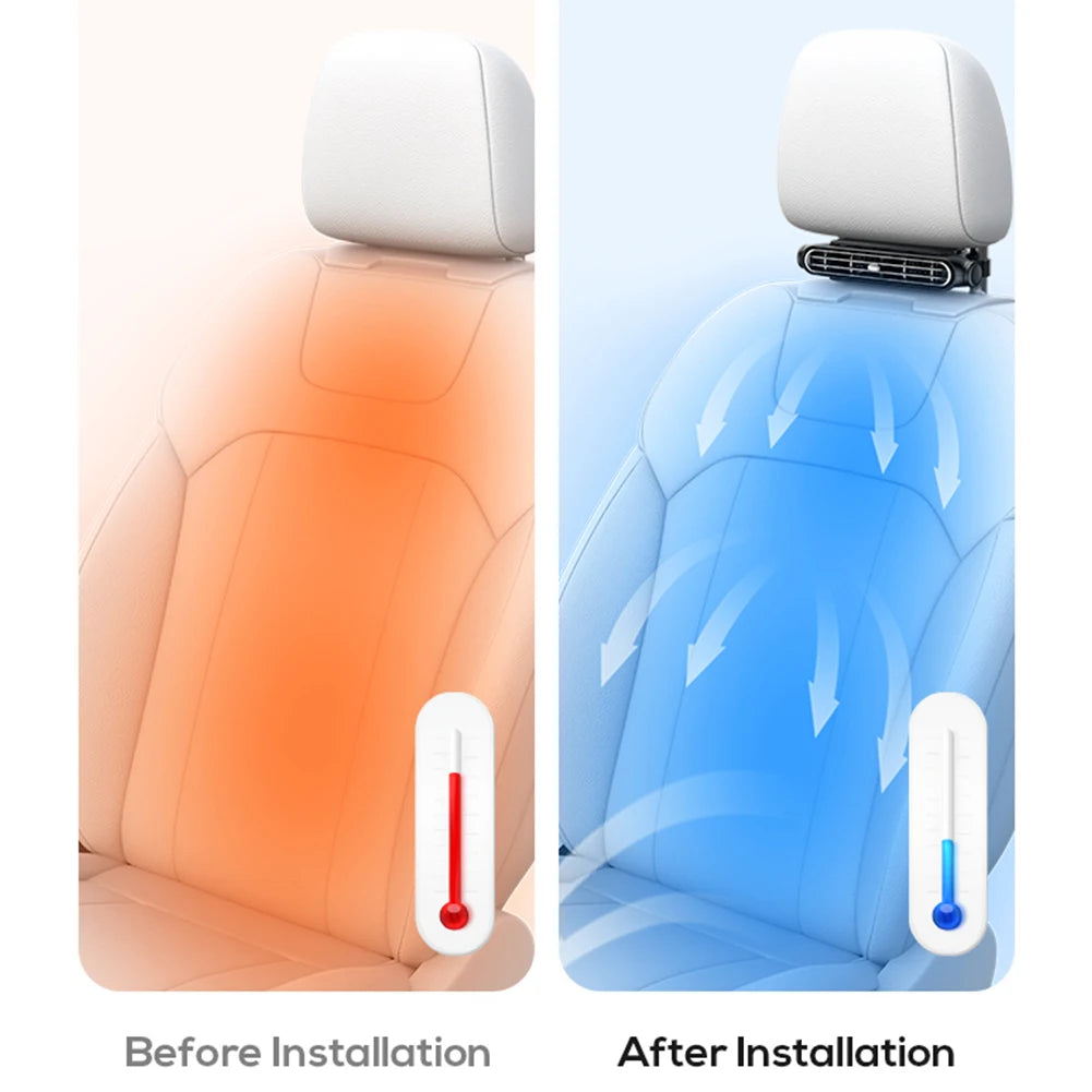 Car Headrest Cooling Fan