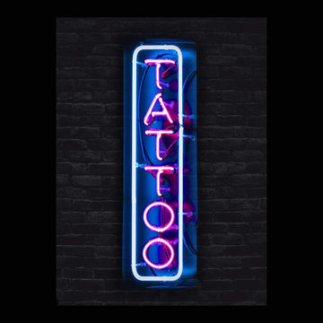 TATTOO Glass Neon Sign