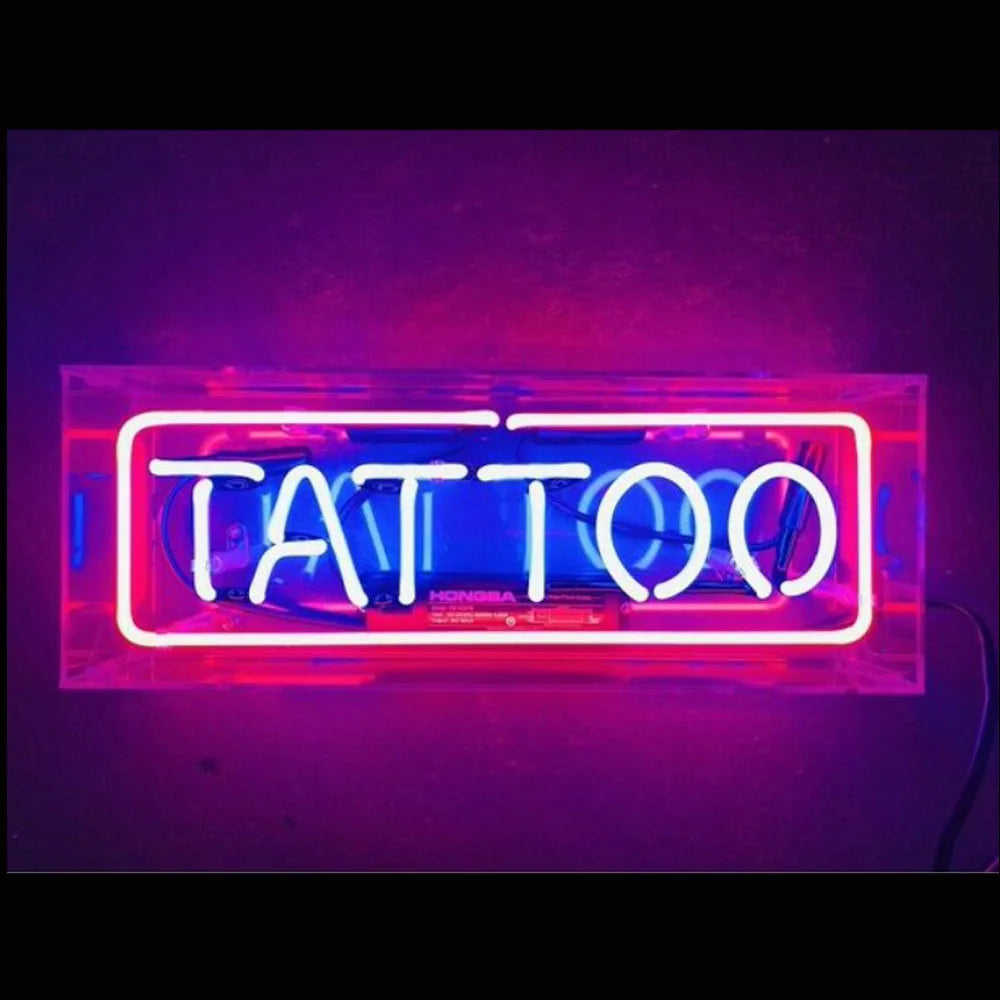 TATTOO Glass Neon Sign