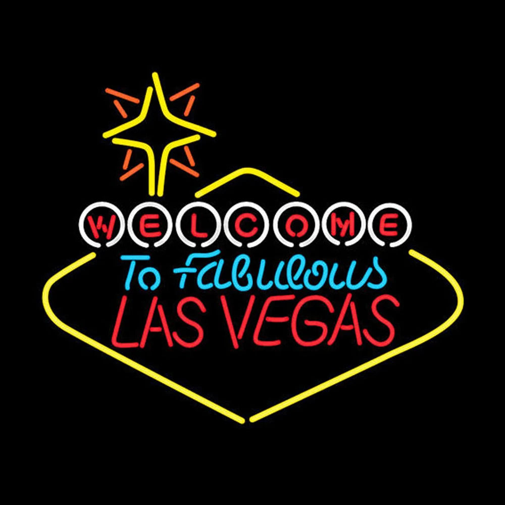 "Welcome to Famous Las Vegas" Neon Sign (Traditional Glass)