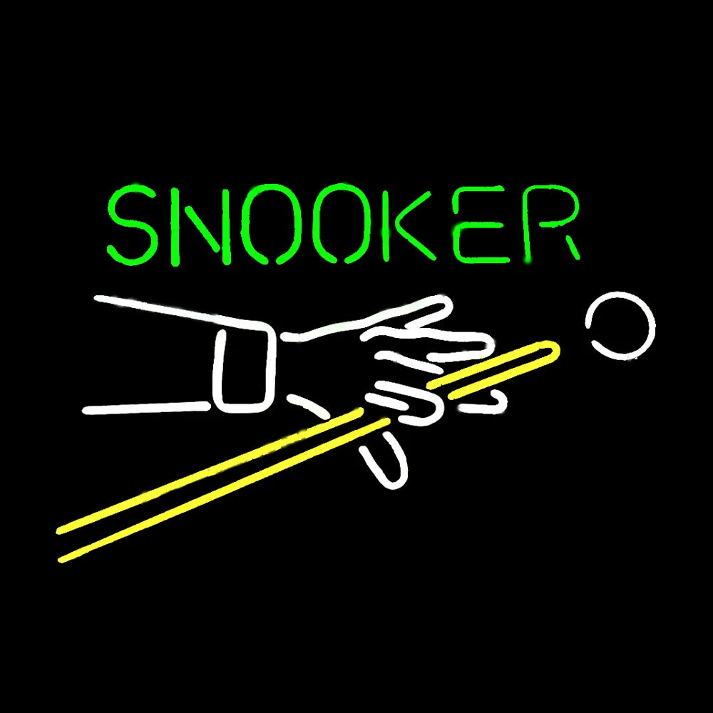 Snooker Game Neon Sign (Traditional Glass)