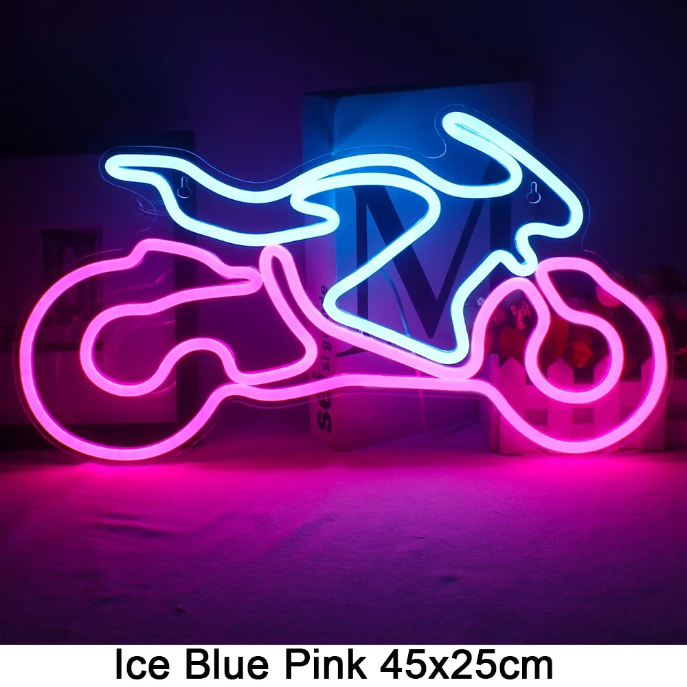 Motorbike LED Neon Sign - HexaGara