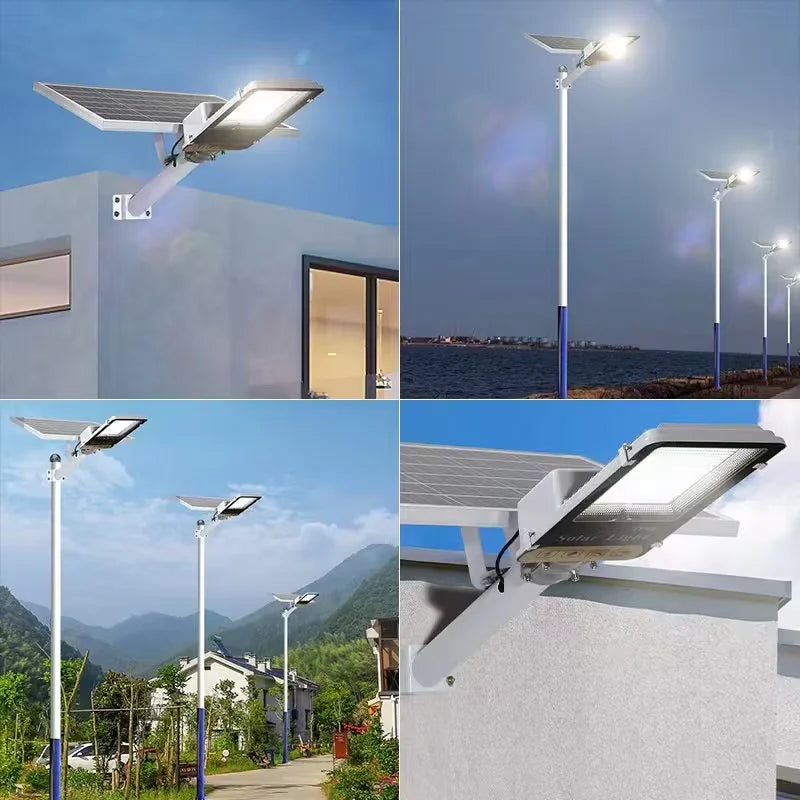300W Solar Flood Light with Remote - Aluminum, IP65 - HexaGara