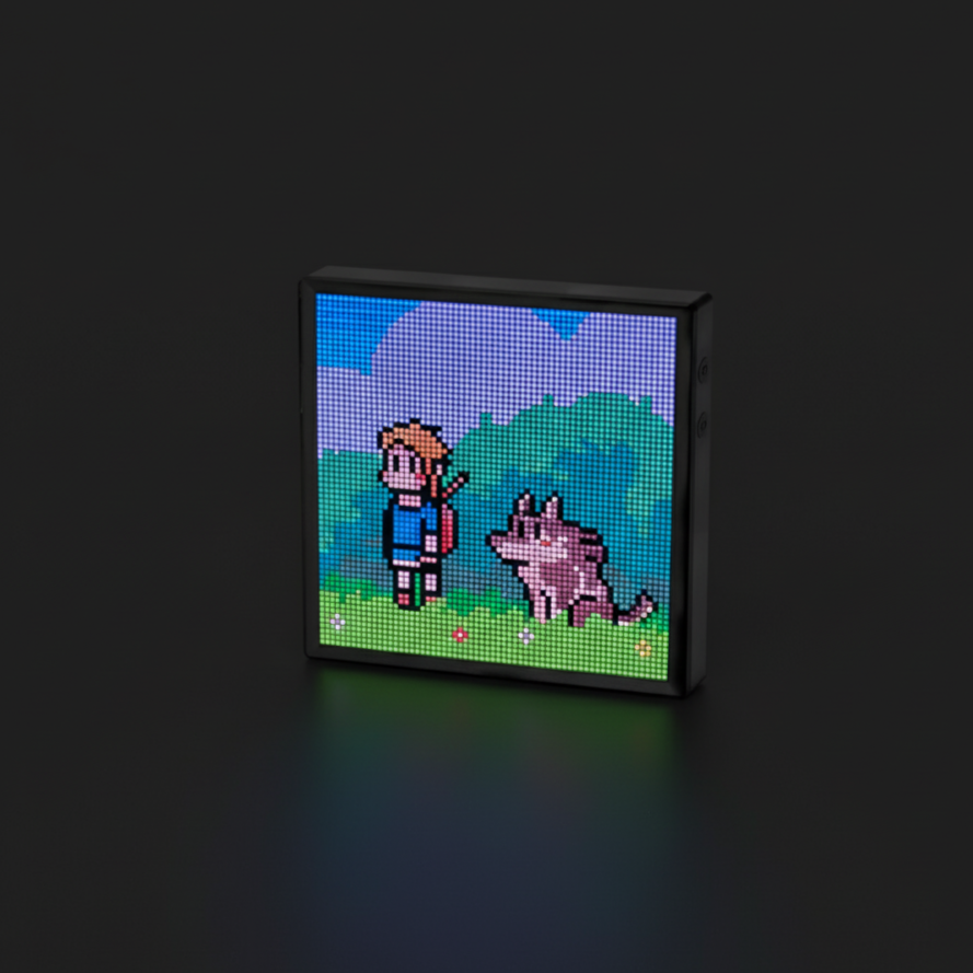 Smart LED Pixel Art Display Frame - 64x64 RGB, App Controlled