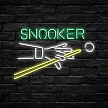 Snooker Game Neon Sign (Traditional Glass)