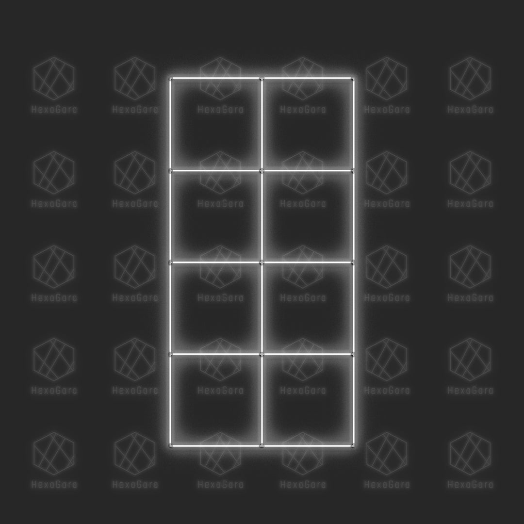 Dimmable Square Lights - 8 Oversized Squares (16' x 8')