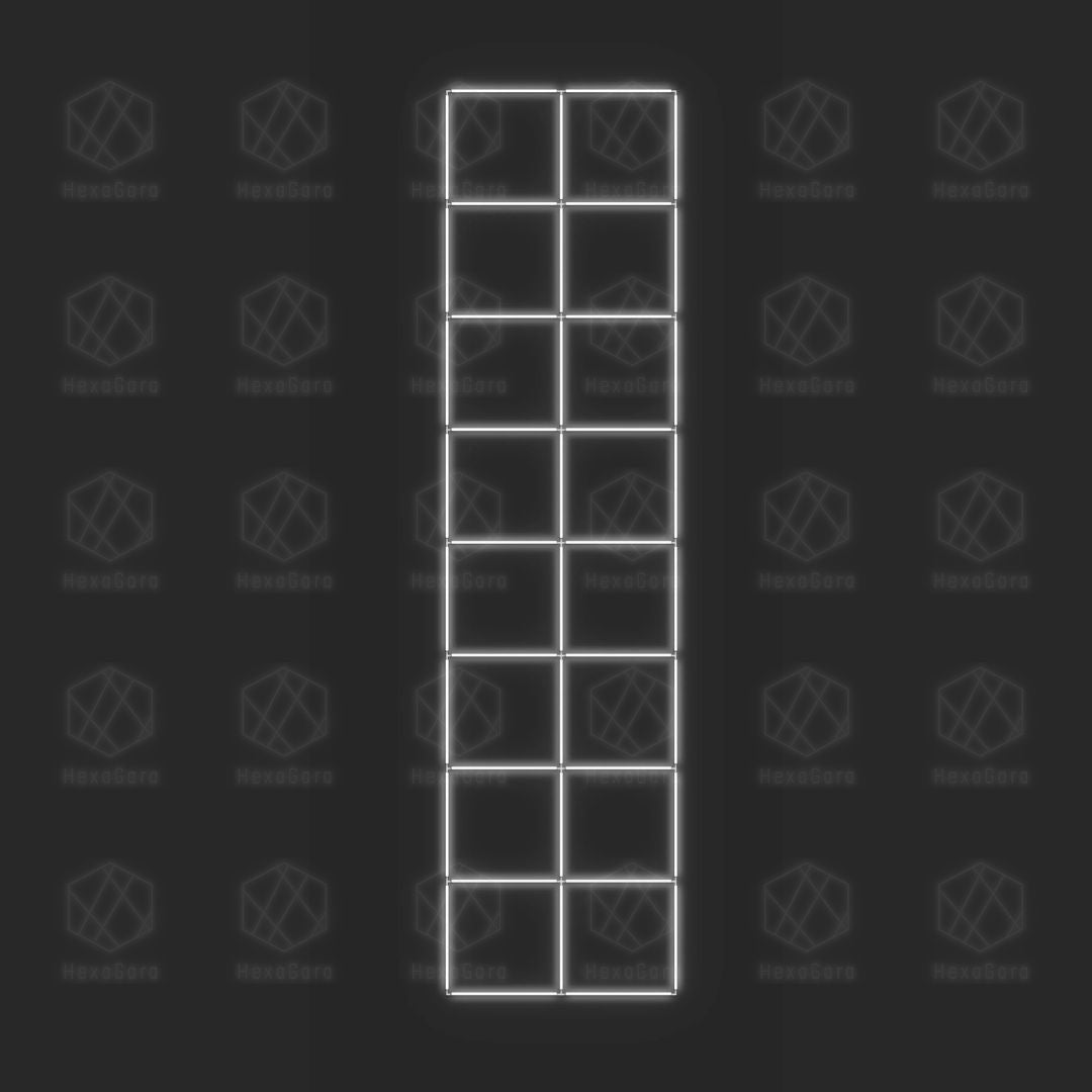 Square Lights Grid - 16 Squares (9.7M * 2.4M)