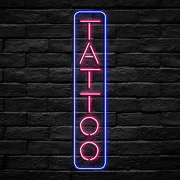 TATTOO Glass Neon Sign - HexaGara