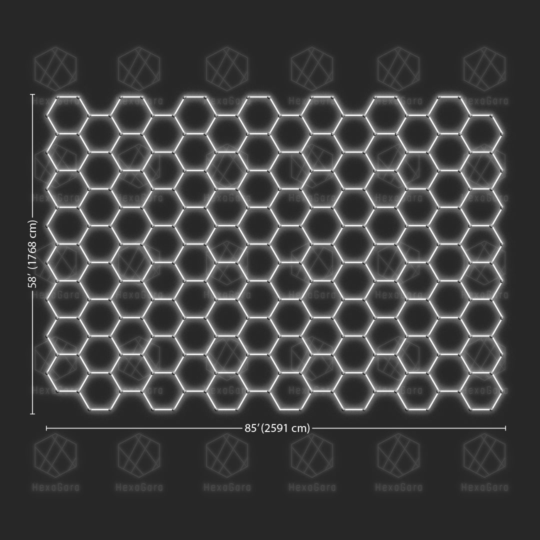 X-Large Hexagonal Lights Set (85ft * 58ft) - HexaGara