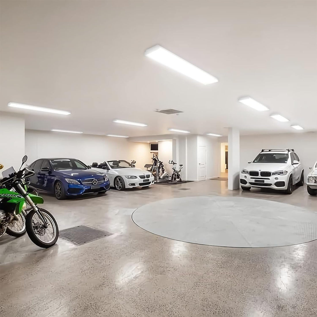 4FT LED Garage Office Lights (4-Pack, 4000k, Linkable)