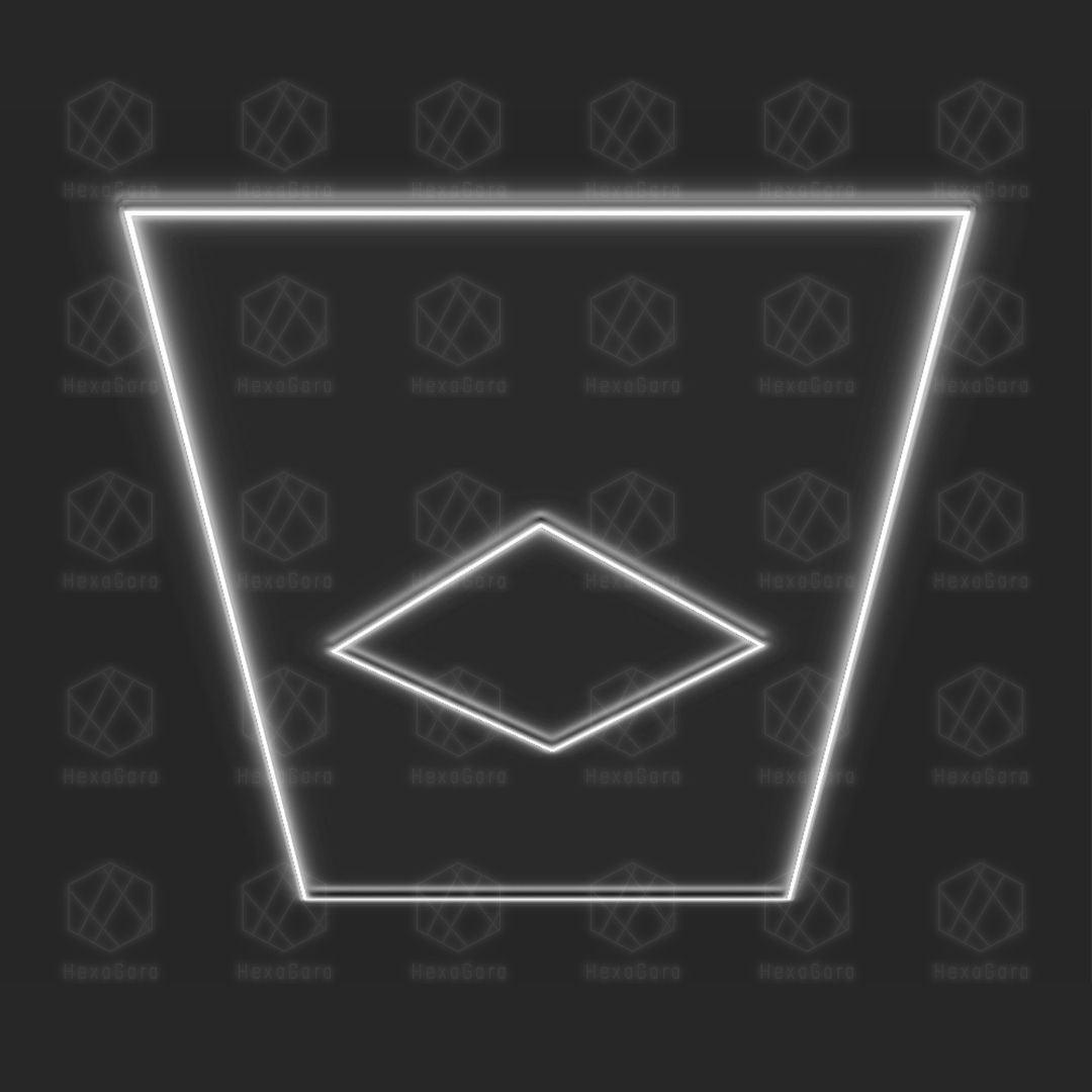 Diamond Lights Grid - 1 Diamond with Border - HexaGara