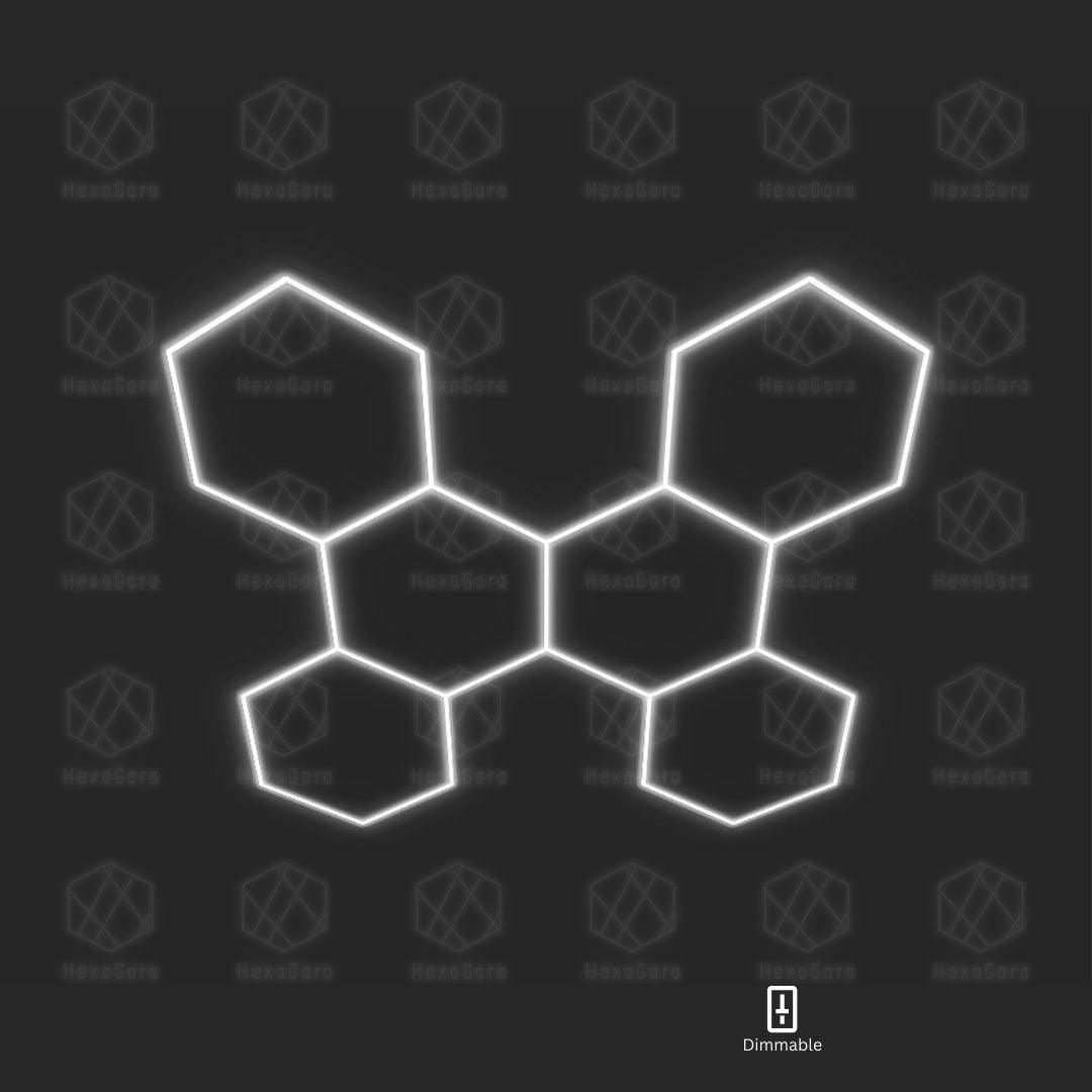 Dimmable Hexagonal Lights Grid - 6 Hex - HexaGara