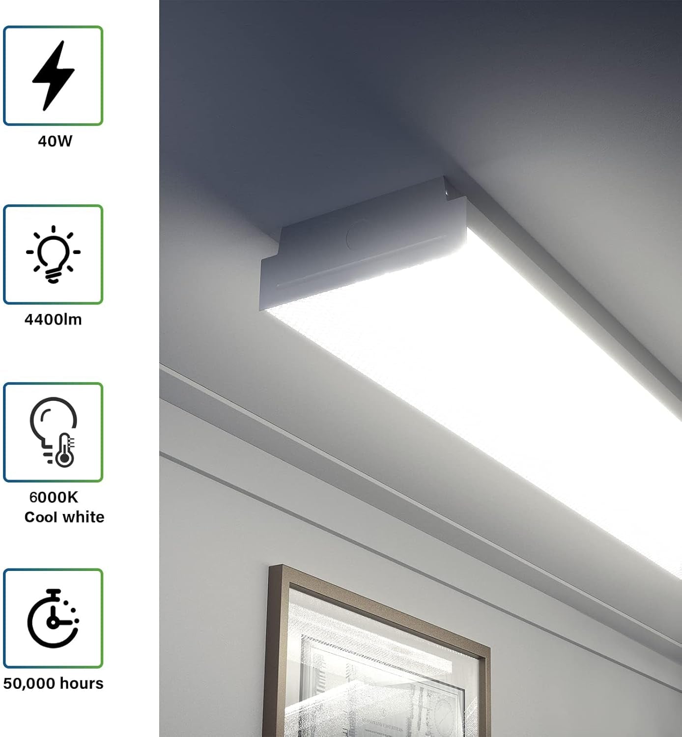 4-Pack 4FT 40W 6000K LED Shop Lights-4