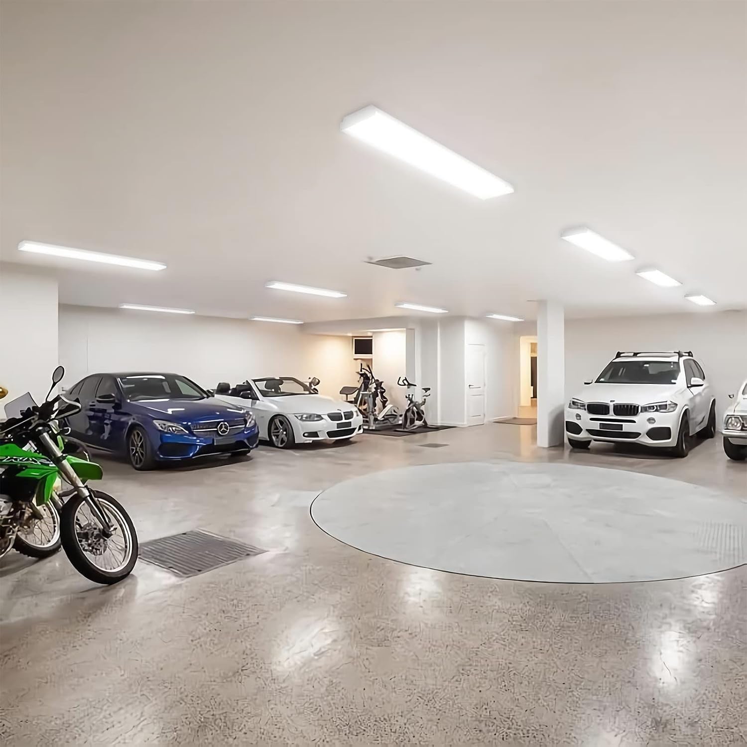 4FT LED Garage Office Lights (4-Pack, 5000k, Linkable)