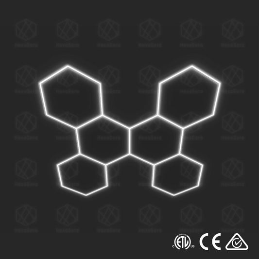 Hexagonal Lights Grid - 6 Hex -