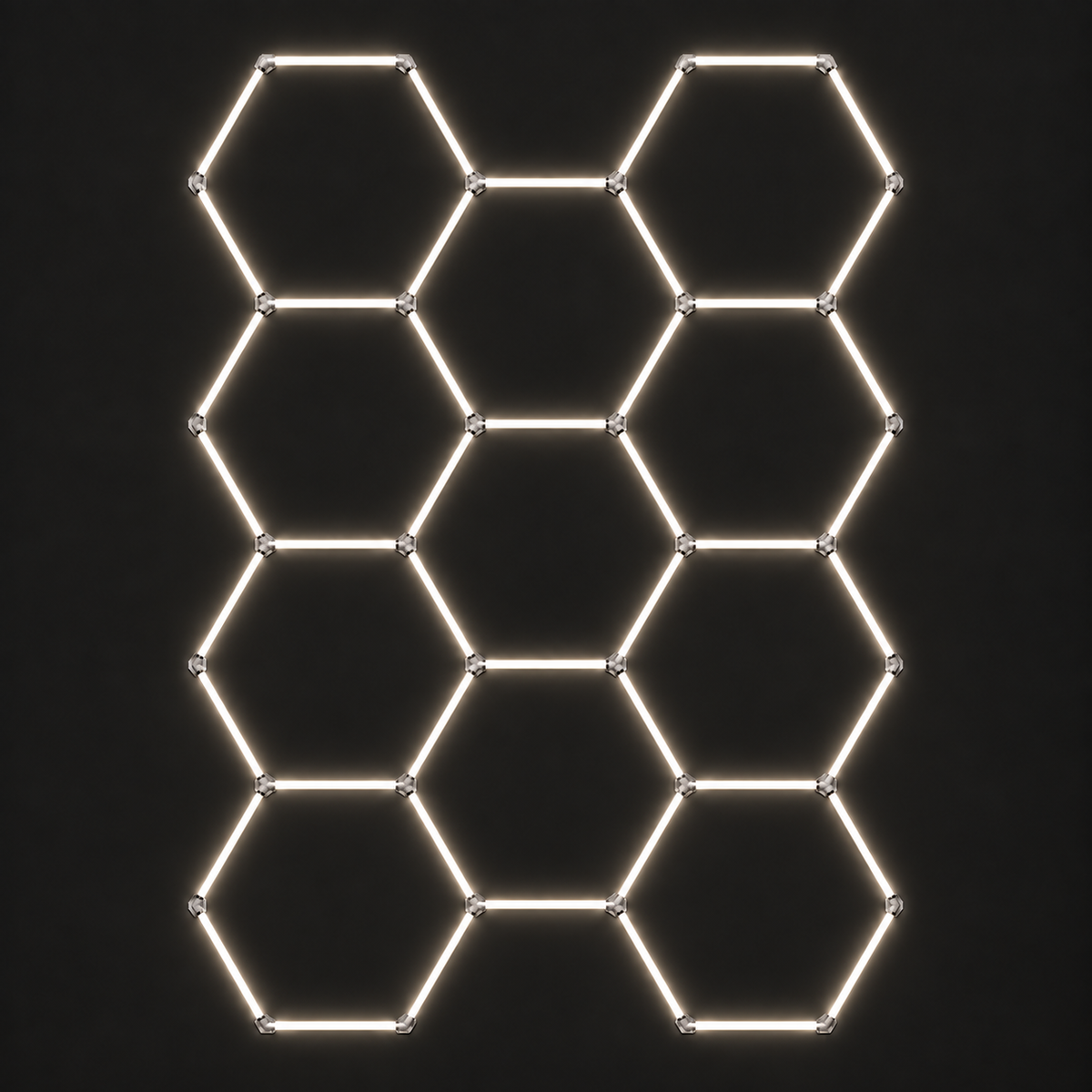 Hexagon Lights 11 large hexagons in soft white 4000K