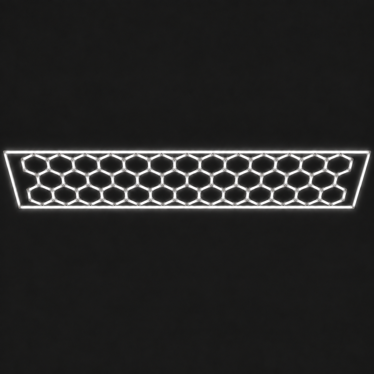 38 large hexagon lights with border in natural white 5000K