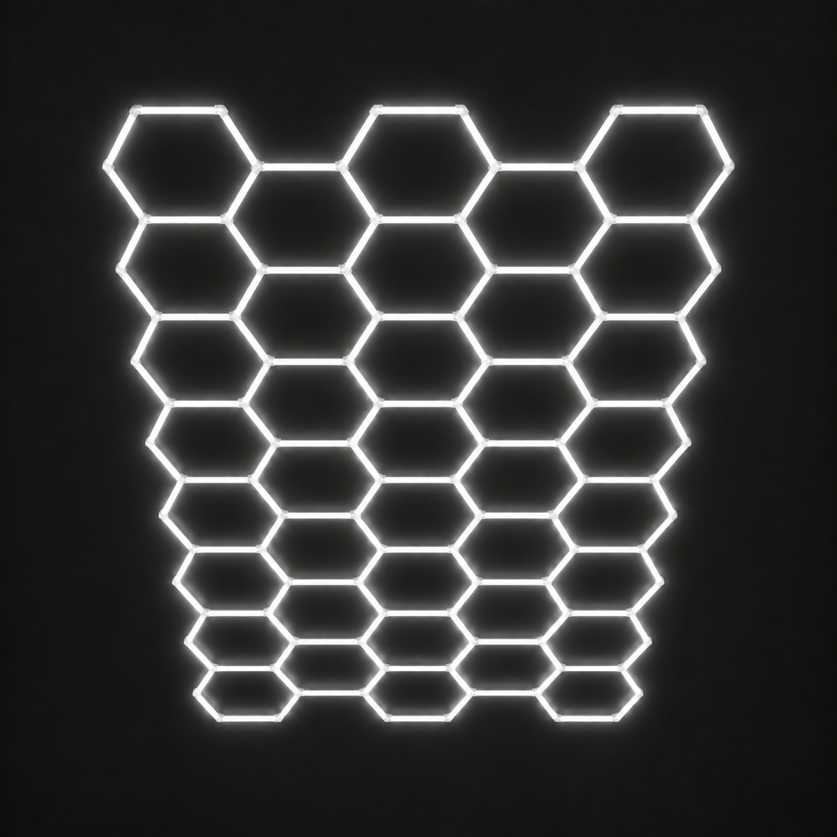 HexaGara 43-hex light grid illuminated in natural white 5000K