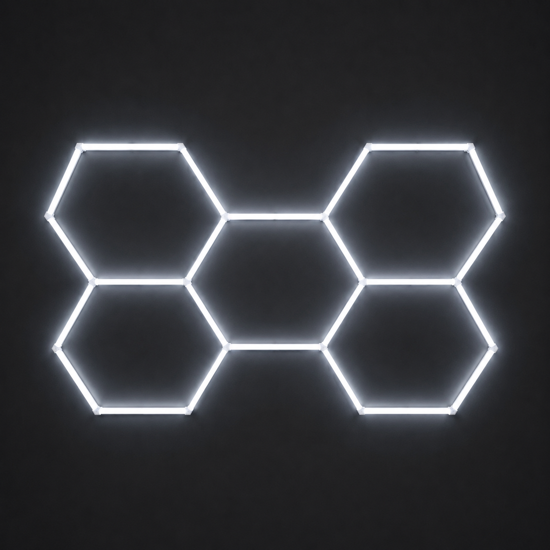 5-Hex LED light grid in Cool White 6500K