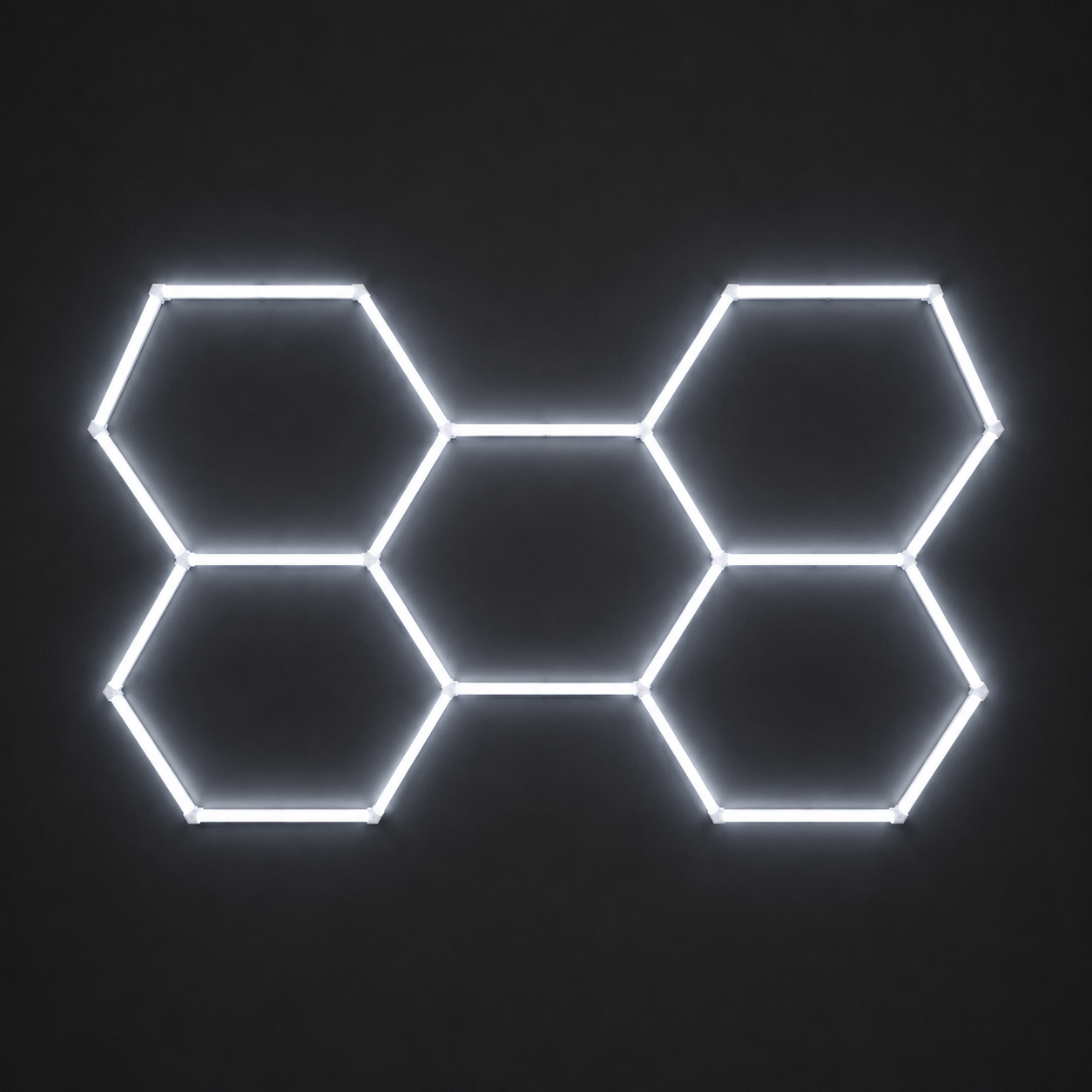 5-Hex LED light grid in Cool White 6500K