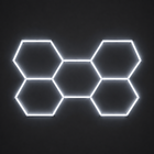Grille lumineuse hexagonale - 5 hexagones (2,4 m x 1,7 m)