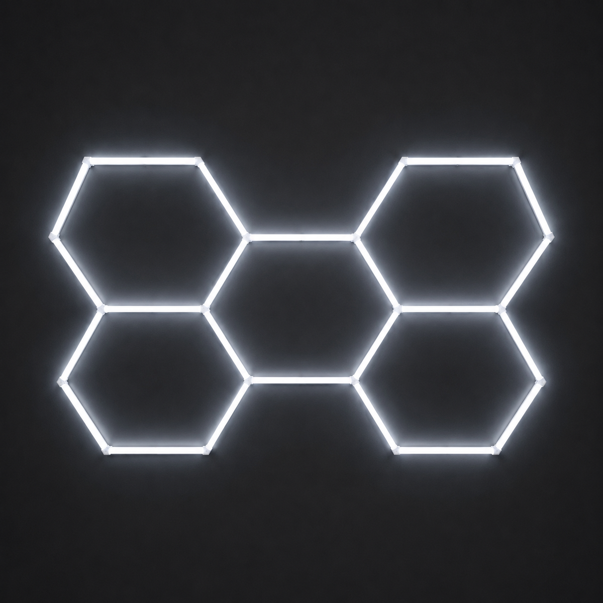 5-Hex LED light grid in Cool White 6500K