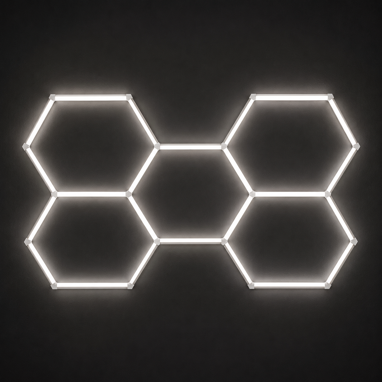 5-Hex LED light grid in Natural White 5000K